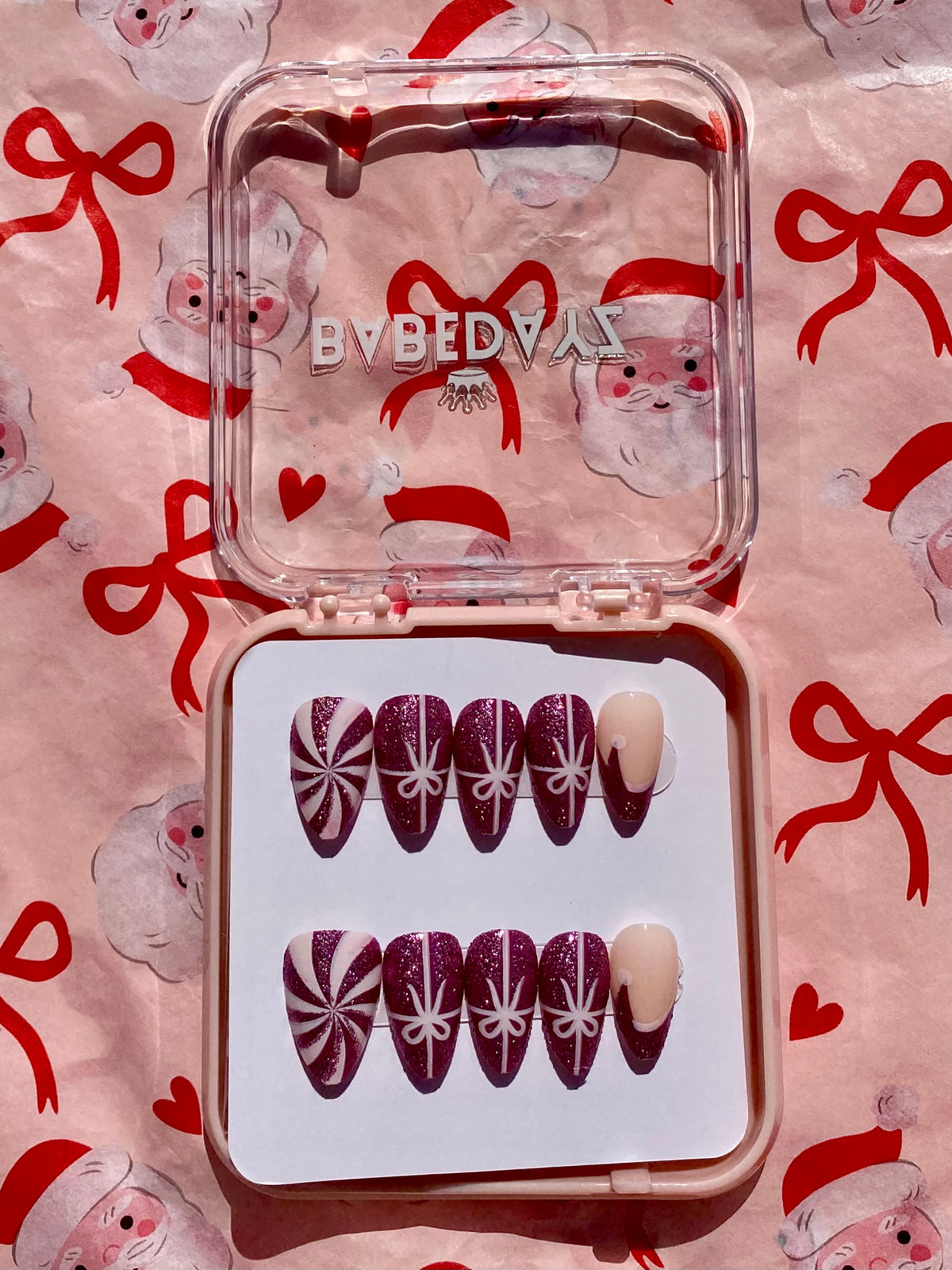Purple Christmas glitter